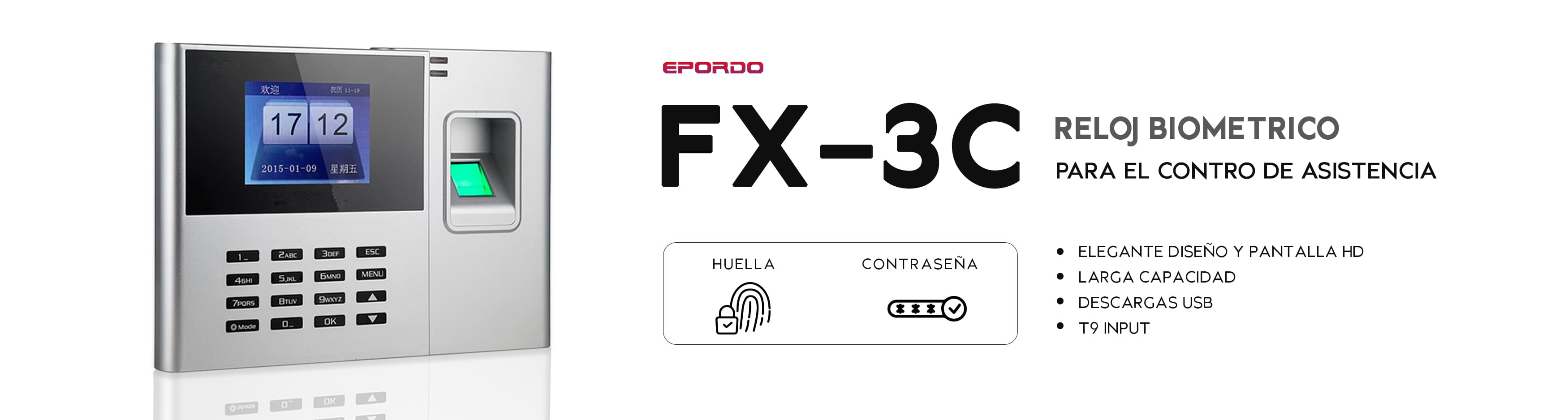 Marcador de asistencia Modelo FX-MINI